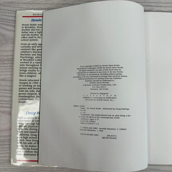 Dads by Howie Rubin Doug Hastings Kids Book Fatherhood Celebration Picture Book - Picture 6 of 7